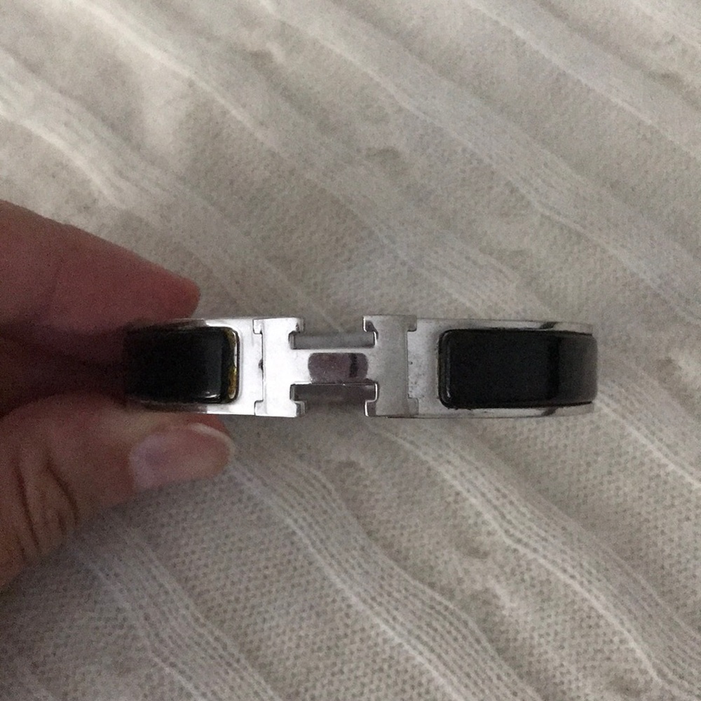 Hermès black bangle
